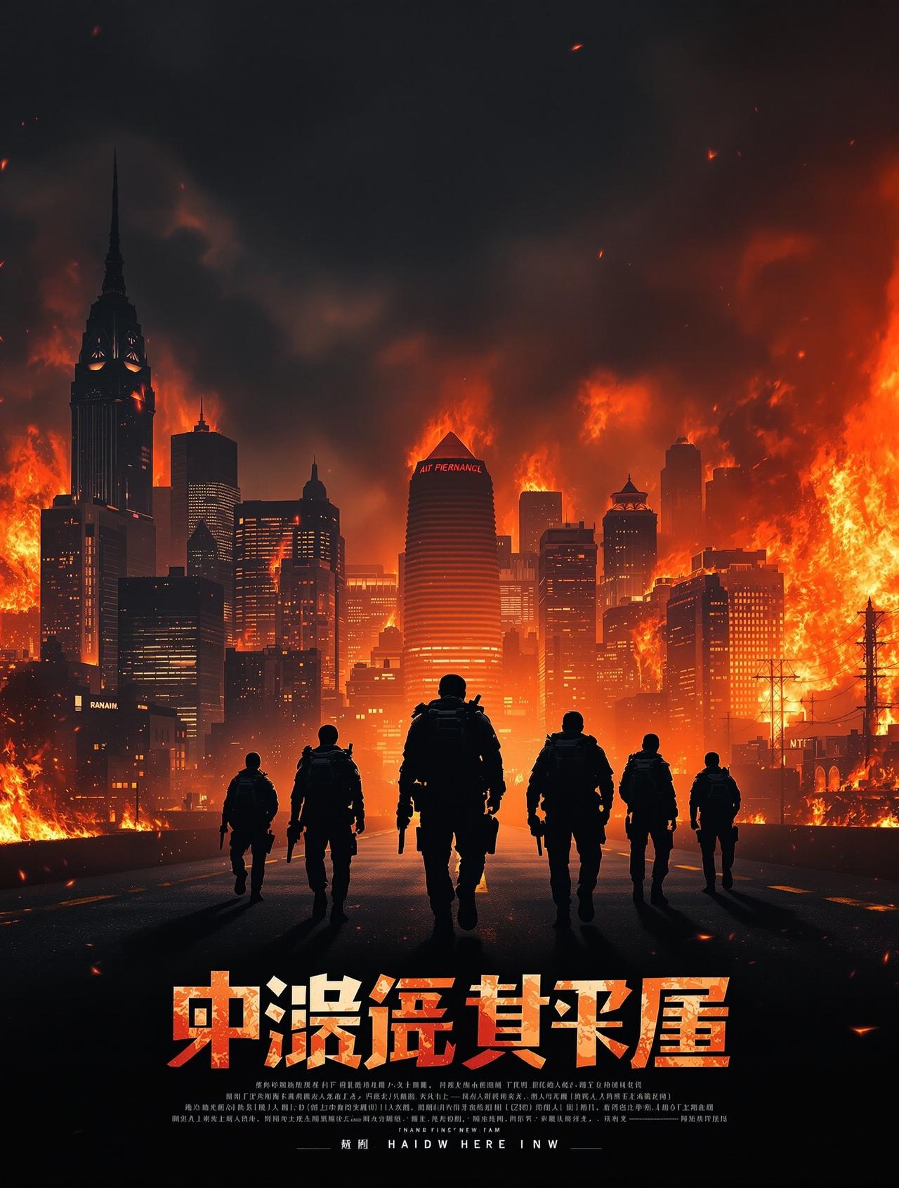 含羞草影院出品动作片《破晓行动》官方海报